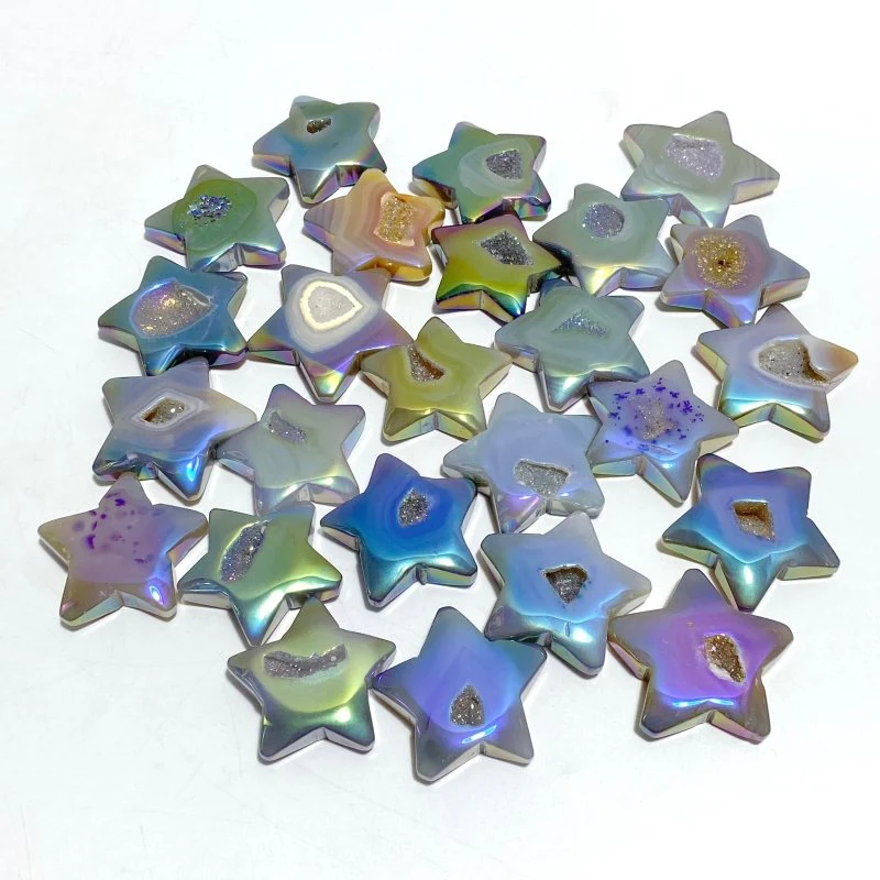 Aura Geode Druzy Agate Heart&Moon Star Crystal Wholesale - Image 2