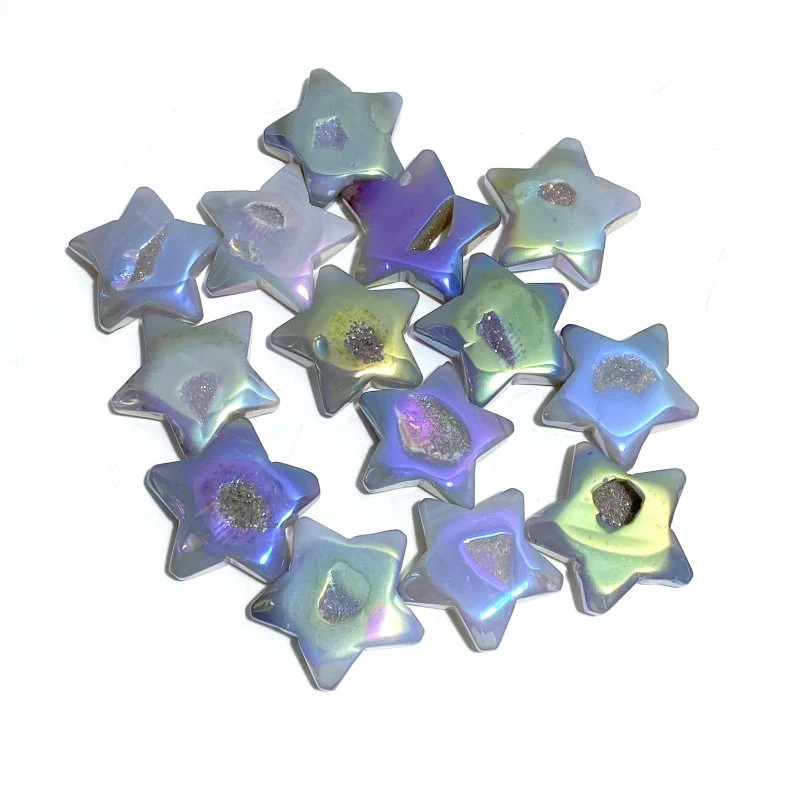 Aura Geode Druzy Agate Star&Moon Crystal Wholesale Closeout - Image 2