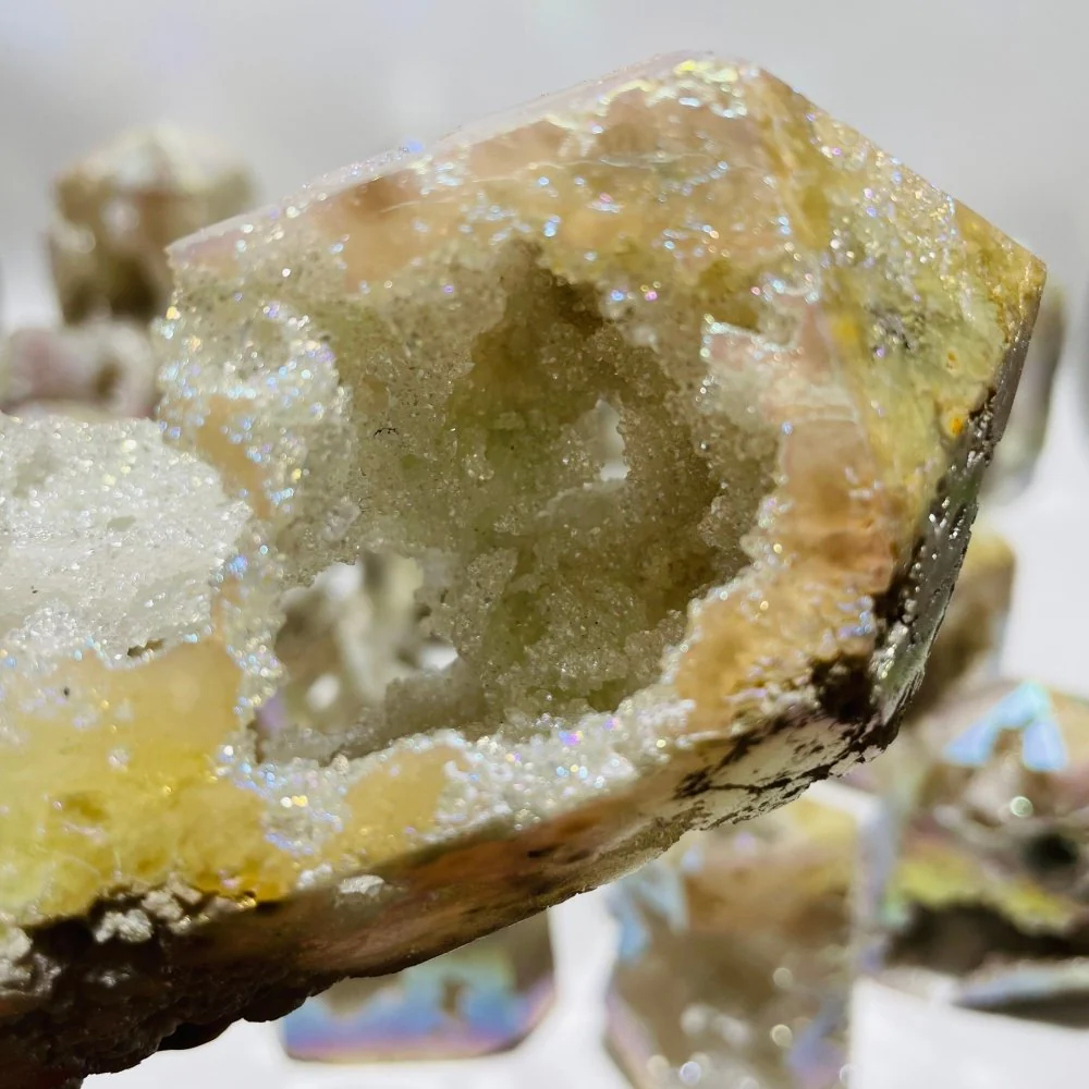 20 Pieces Aura Geode Quartz Druzy Crystal Tower Points - Image 6