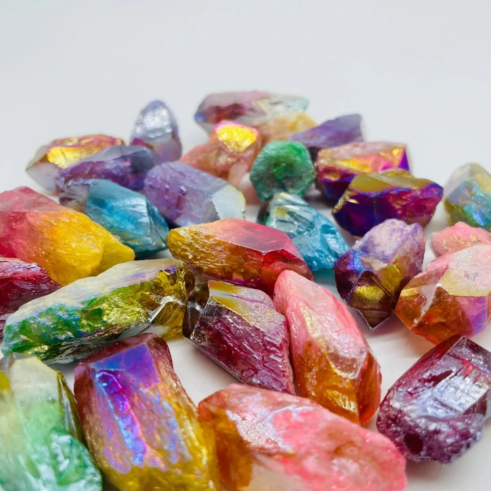 Aura Heat Treatment Raw Citrine Mixed Color Wholesale - Image 2