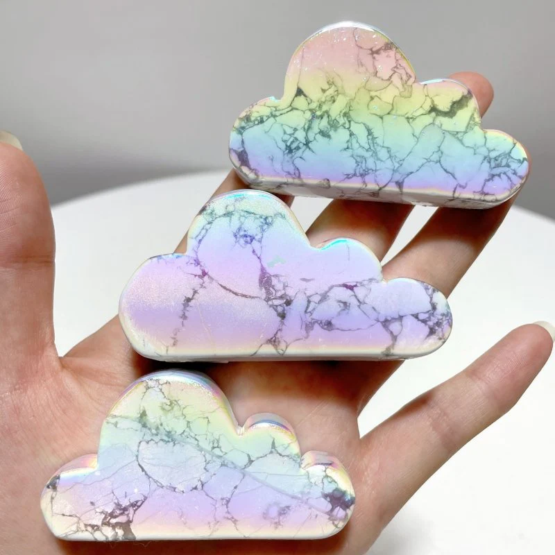 Aura Howlite Cloud Carving Wholesale - Image 3