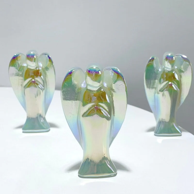 Aura Large Opalite Angel Carving Wholesale - Image 2