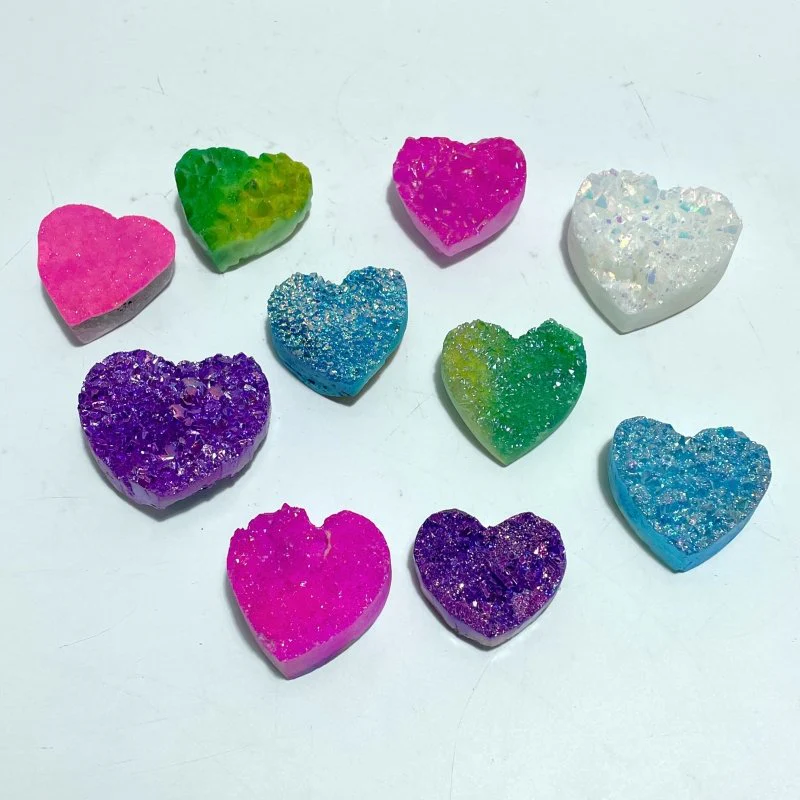 Aura Quartz Cluster Heart Wholesale