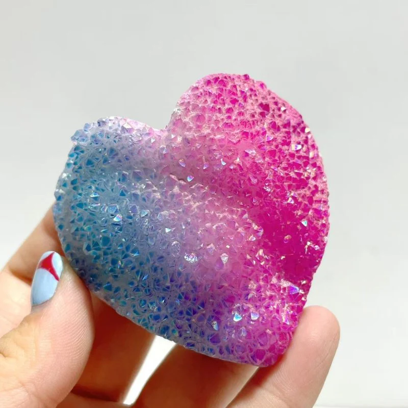 Aura Quartz Cluster Heart Wholesale - Image 4