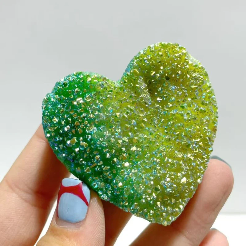 Aura Quartz Cluster Heart Wholesale - Image 5