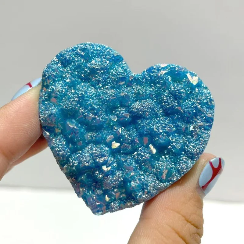 Aura Quartz Cluster Heart Wholesale - Image 7