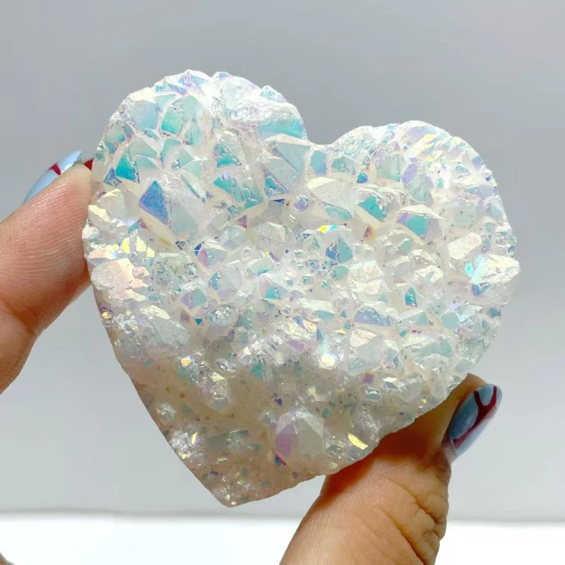 Aura Quartz Cluster Heart Wholesale - Image 8