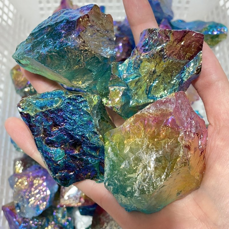 Aura Clear Quartz Raw Stone Wholesale - Image 5