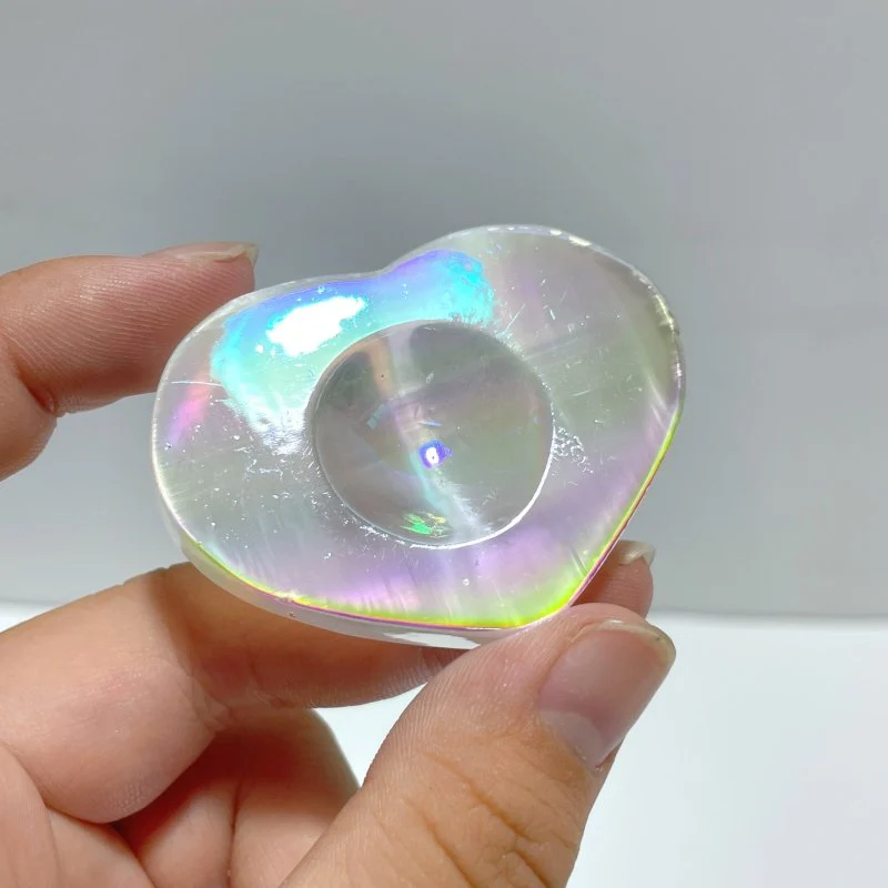Aura Selenite Sphere Stand Base Heart Shape Wholesale - Image 3