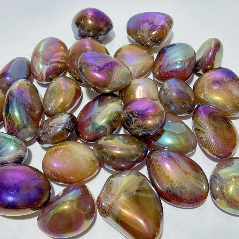 Aura Silk Agate Palm Stone Free Form Wholesale - Image 3