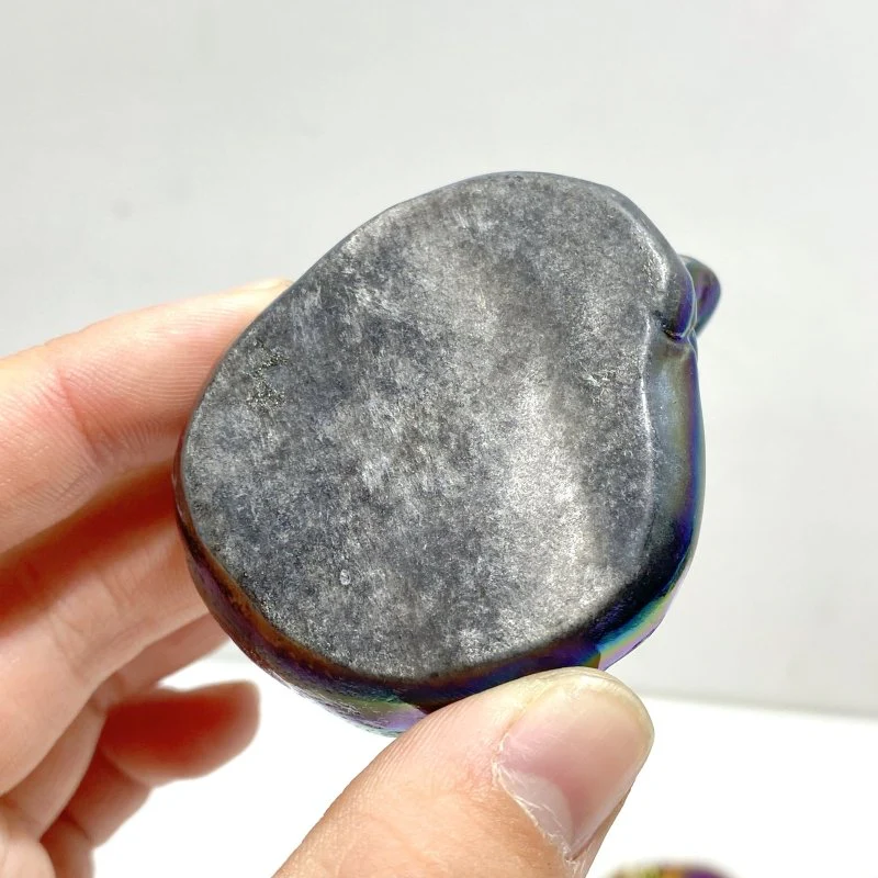 Aura Silver Sheen Obsidian Sleeping Cat Carving Wholesale - Image 5