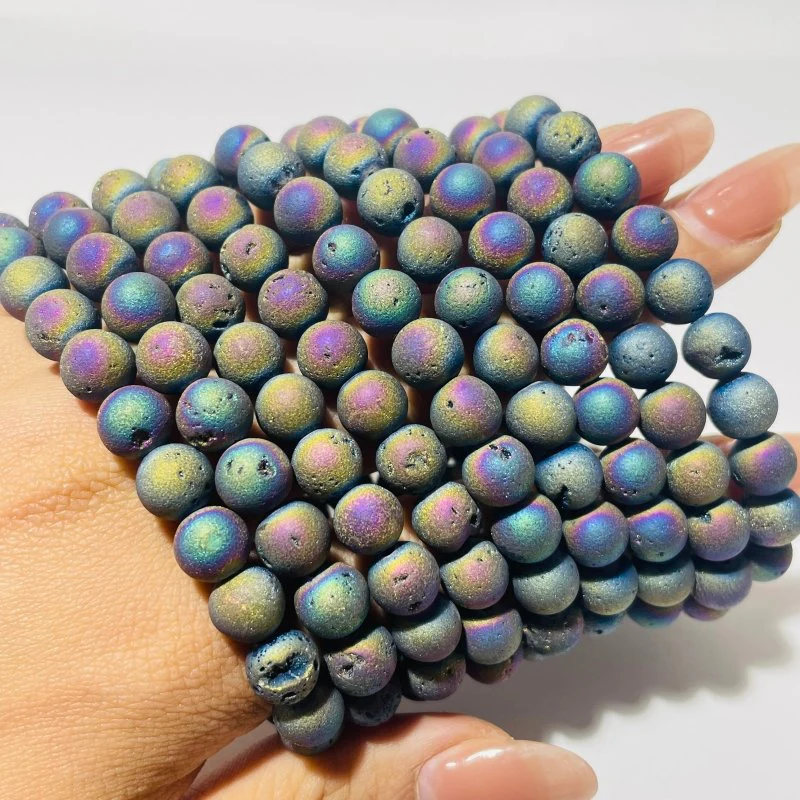0.31in(8mm) Aura Sphalerite Bracelet Wholesale - Image 5