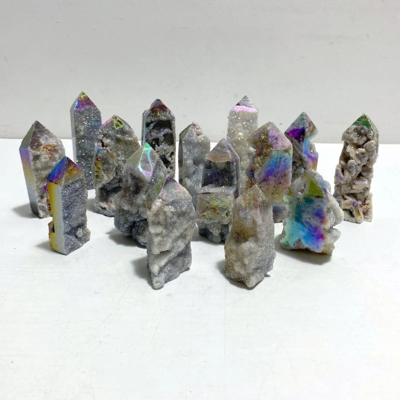 Aura Sphalerite Geode Four-sided Point Wholesale