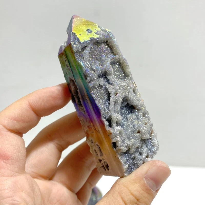 Aura Sphalerite Geode Four-sided Point Wholesale - Image 4