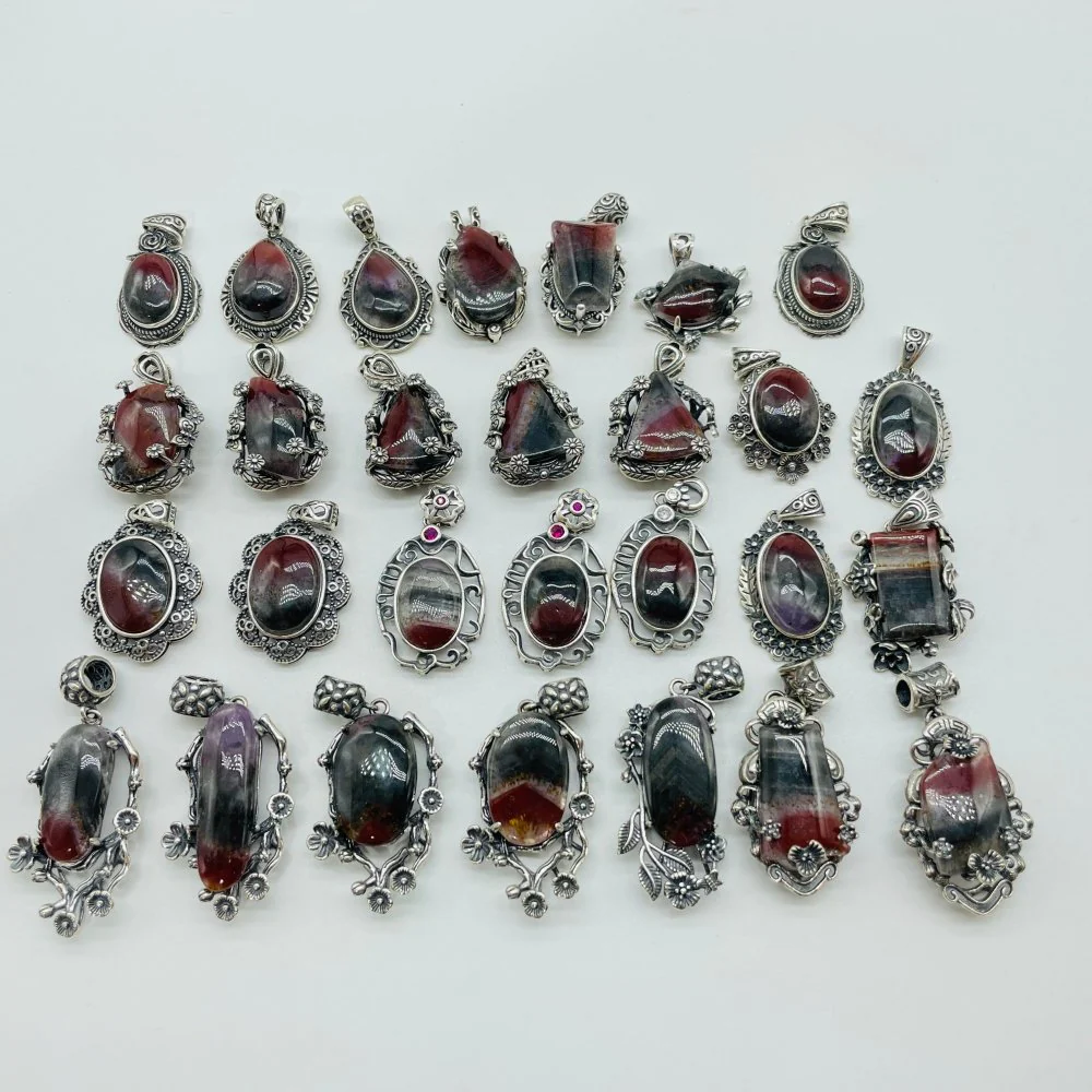 28 Pieces S925 Auralite 23 Crystal Different Styles Beautiful Pendant - Image 8