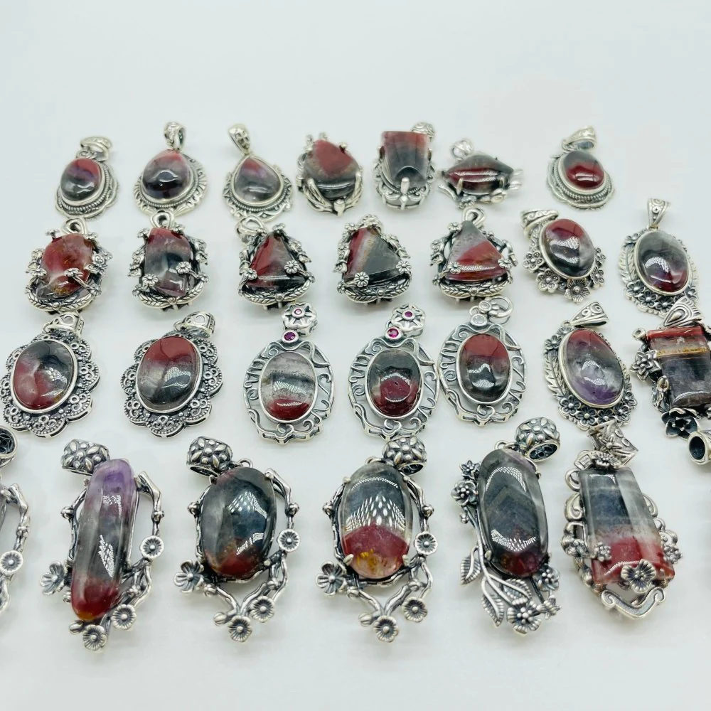 28 Pieces S925 Auralite 23 Crystal Different Styles Beautiful Pendant - Image 9