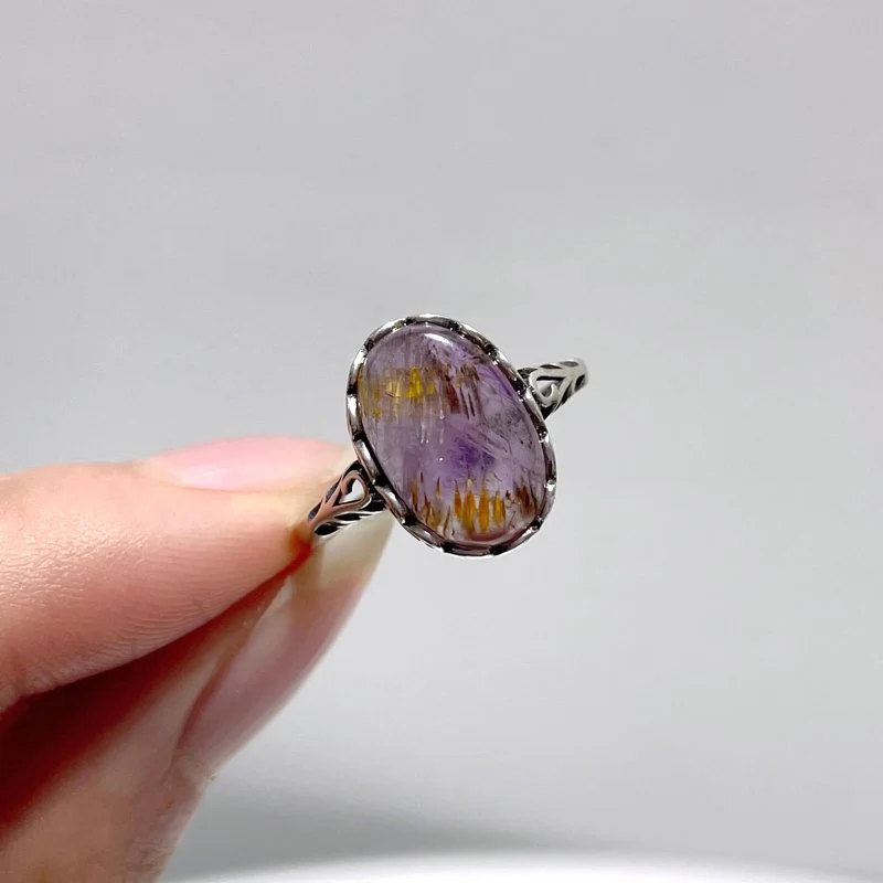 17 Pieces Auralite 23 Crystal Different Styles Sterling Silver Ring - Image 3