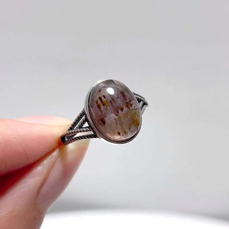 17 Pieces Auralite 23 Crystal Different Styles Sterling Silver Ring - Image 5