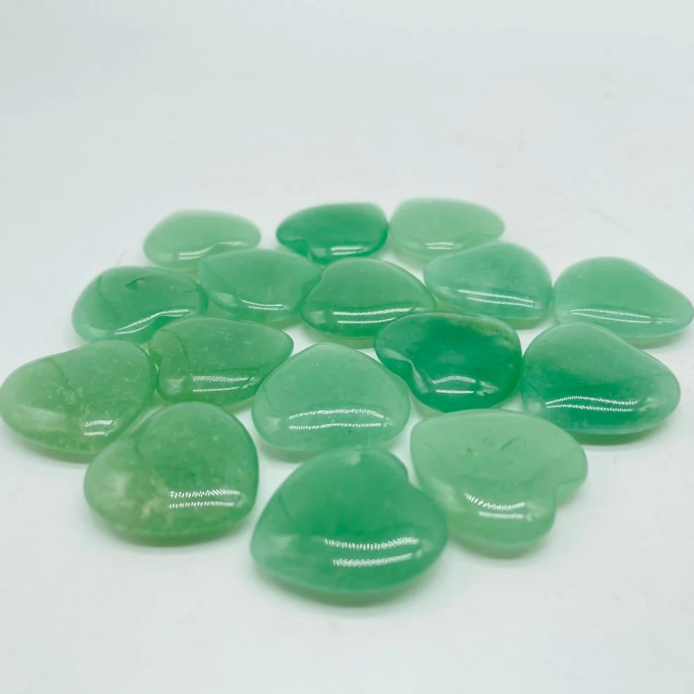 Green & Blue Aventurine Heart DIY Pendant Wholesale - Image 3