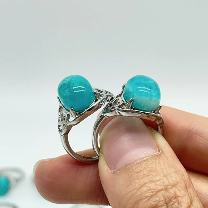 31 Pieces Beautiful Deep Blue Amazonite Ring - Image 2