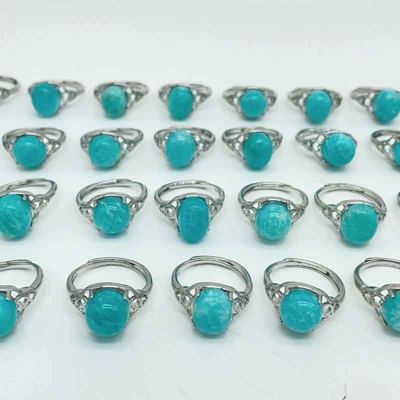 31 Pieces Beautiful Deep Blue Amazonite Ring - Image 4