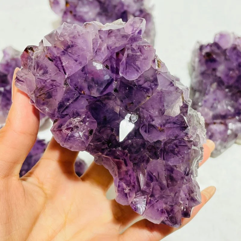 6 Pieces Beautiful Amethyst Cacoxenite Super7 Cluster - Image 2