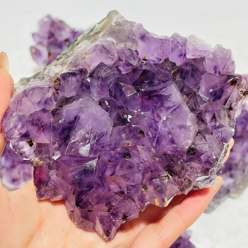 6 Pieces Beautiful Amethyst Cacoxenite Super7 Cluster - Image 8