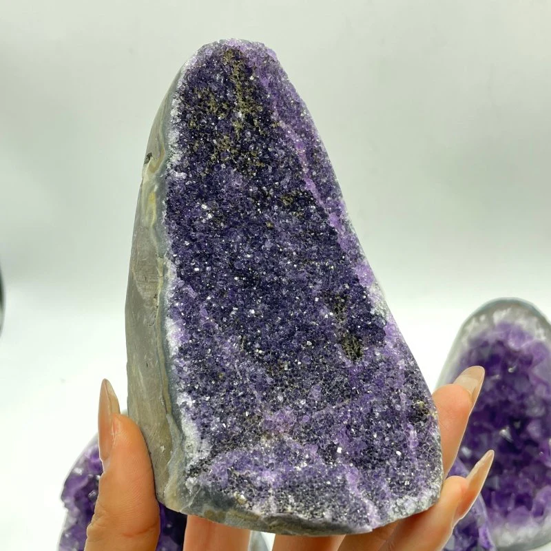 5 Pieces Beautiful Amethyst Clusters Geode - Image 6