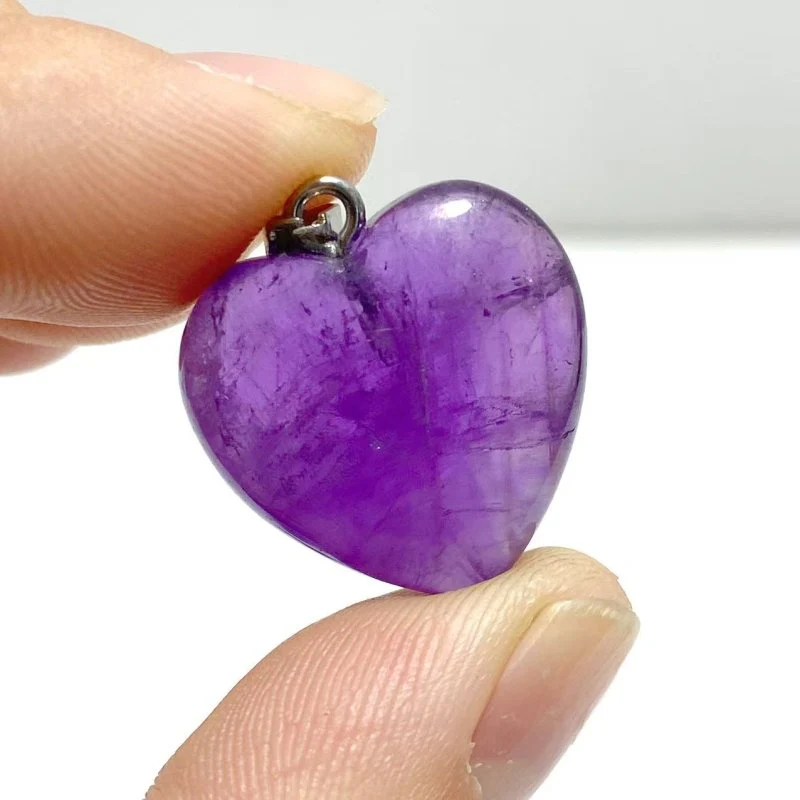 Amethyst Heart Pendants Wholesale - Image 3