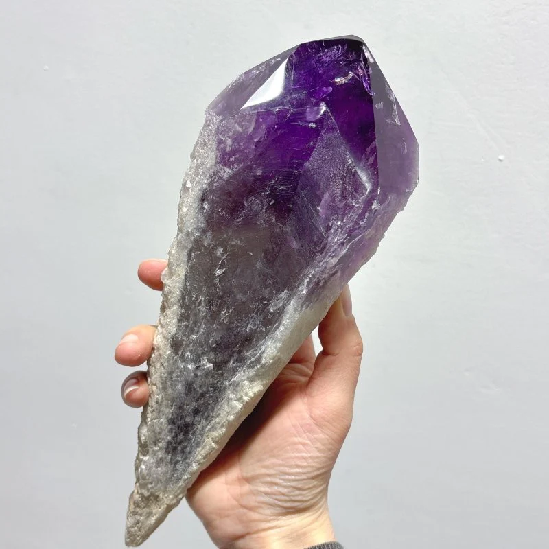 6 Pieces Large Beautiful Polished Amethyst Scepter Single Point 23-33cm - Image 11
