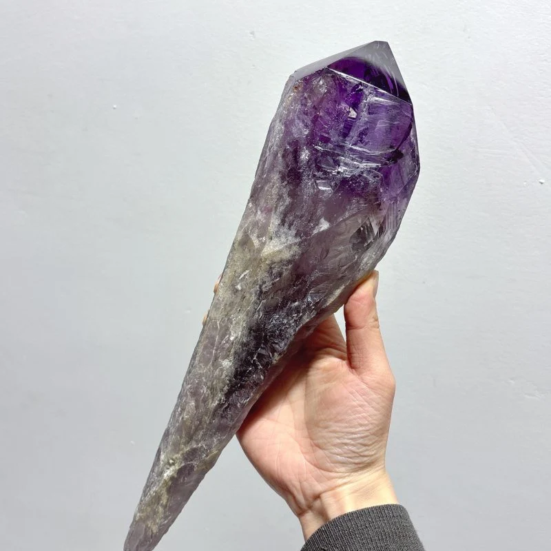 6 Pieces Large Beautiful Polished Amethyst Scepter Single Point 23-33cm - Image 2