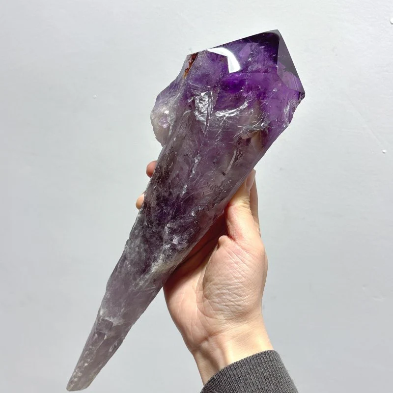 6 Pieces Large Beautiful Polished Amethyst Scepter Single Point 23-33cm - Image 4
