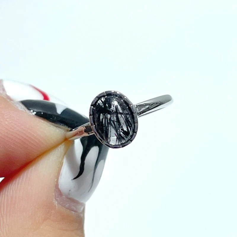 Beautiful Black Tourmaline Ring Crystal Wholesale - Image 2