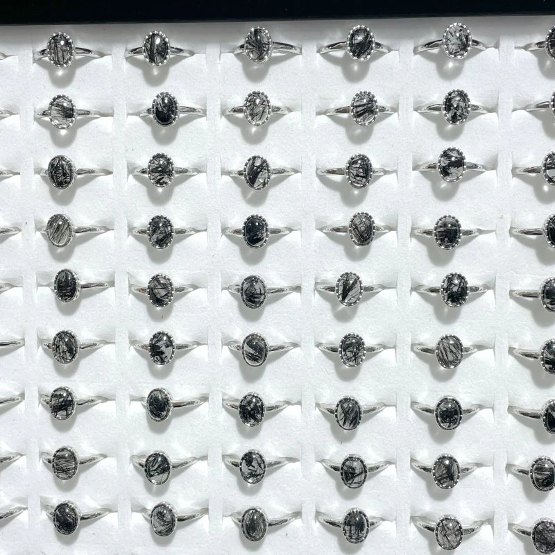 Beautiful Black Tourmaline Ring Crystal Wholesale - Image 4