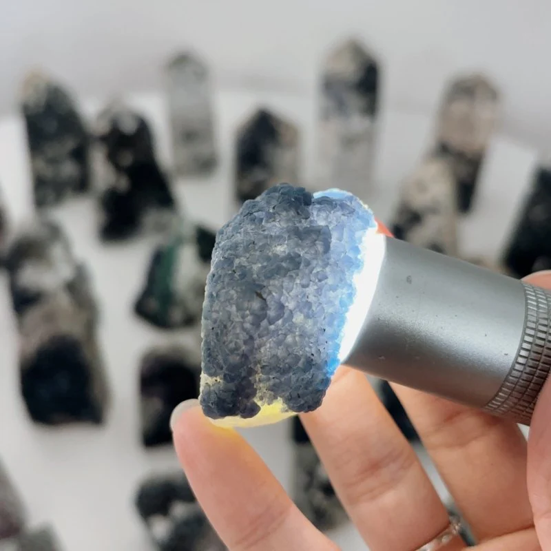29 Pieces Beautiful Blue Fluorite Raw Tower Specimen Stone - Image 10