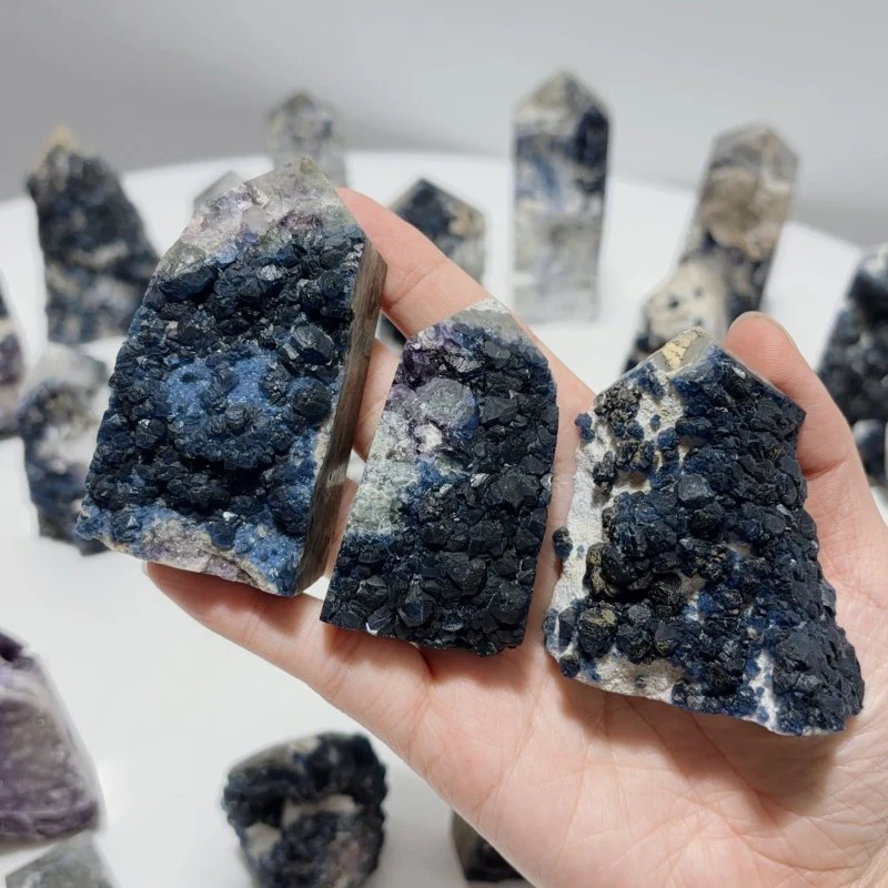 29 Pieces Beautiful Blue Fluorite Raw Tower Specimen Stone - Image 6