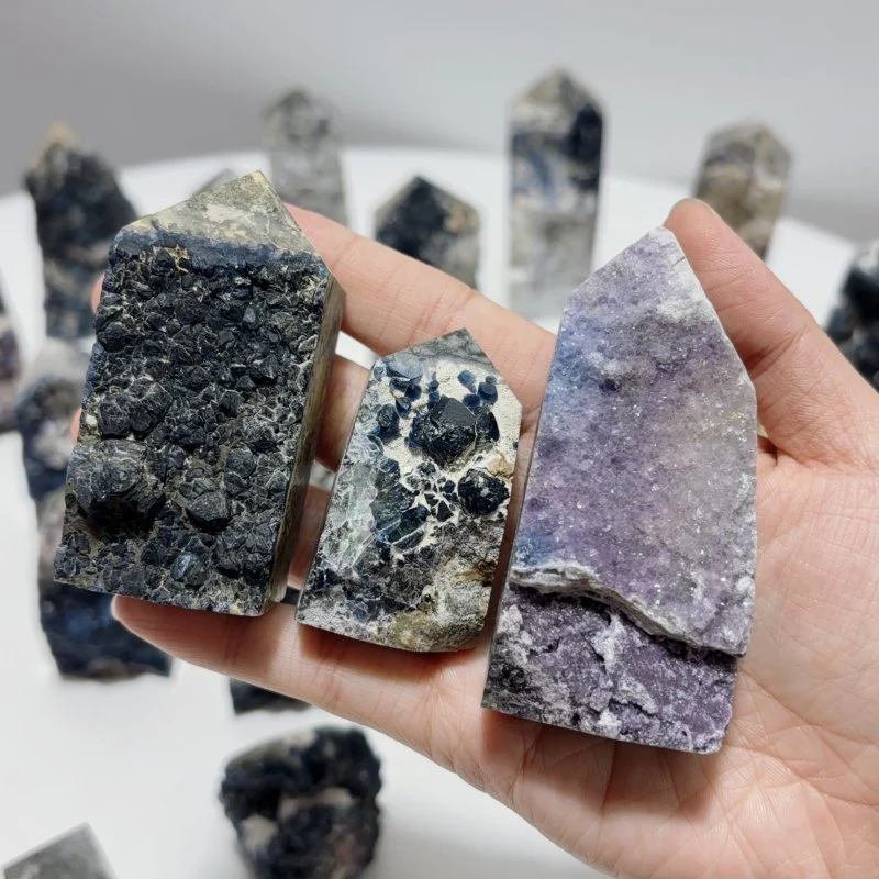 29 Pieces Beautiful Blue Fluorite Raw Tower Specimen Stone - Image 9