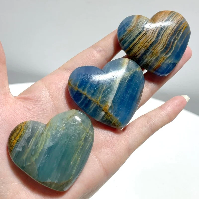 Beautiful Blue Onyx Heart Wholesale