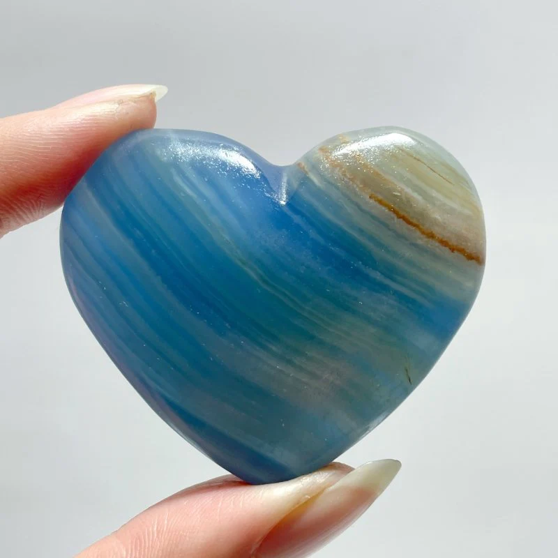 Beautiful Blue Onyx Heart Wholesale - Image 2