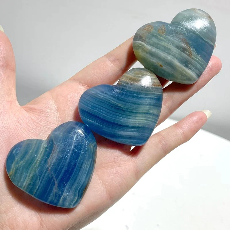 Beautiful Blue Onyx Heart Wholesale - Image 3
