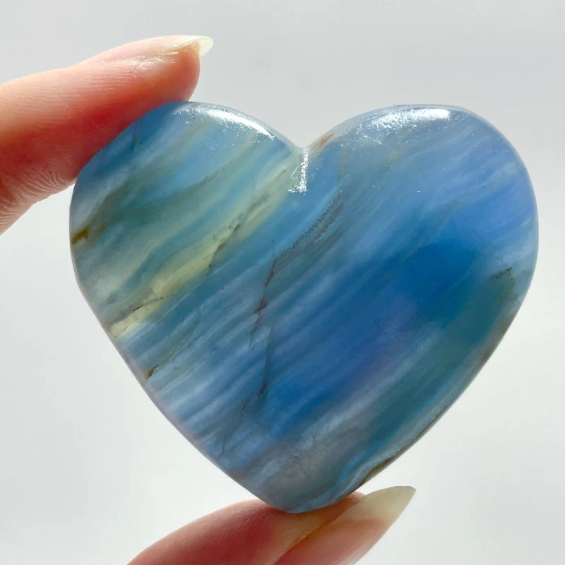 Beautiful Blue Onyx Heart Wholesale - Image 4