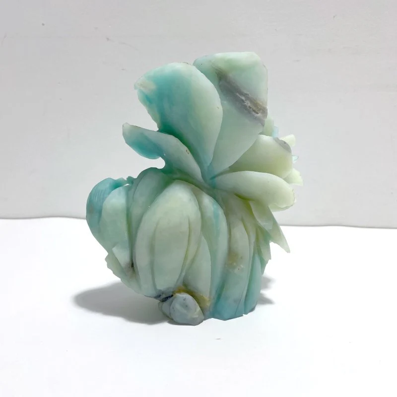 Beautiful Caribbean Calcite Bird&Flower Carving - Image 5