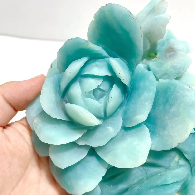 Beautiful Caribbean Calcite Large Flower Carving - Image 4