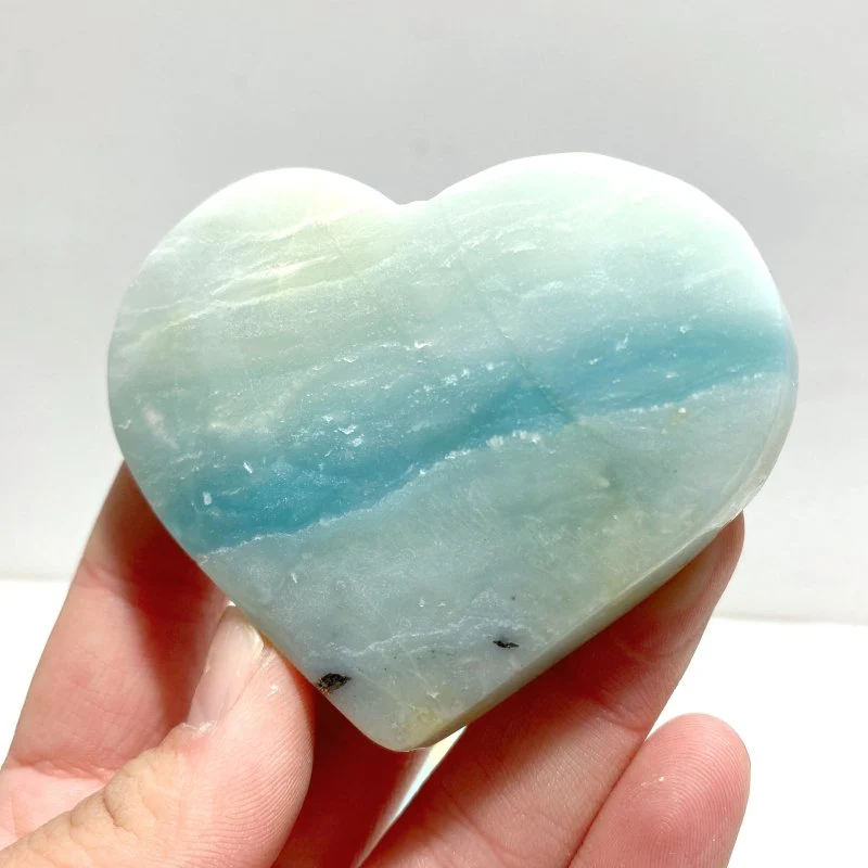 Beautiful Caribbean Calcite Heart Wholesale - Image 2