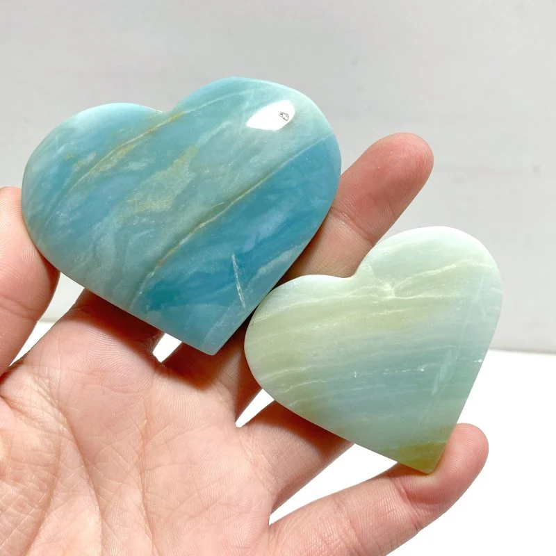 Beautiful Caribbean Calcite Heart Wholesale - Image 7