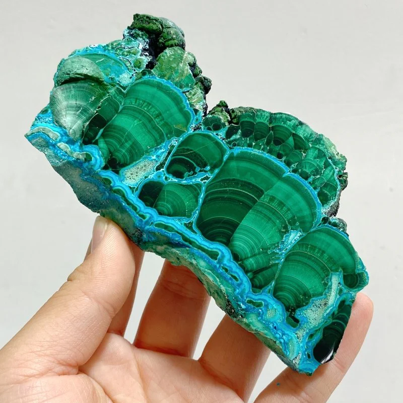 8 Pieces Beautiful Chrysocolla Mixed Malachite Slab High Quality Specimen - Image 3