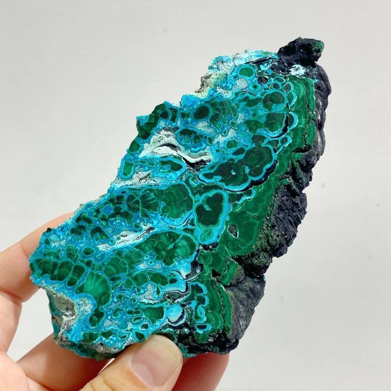 8 Pieces Beautiful Chrysocolla Mixed Malachite Slab High Quality Specimen - Image 7