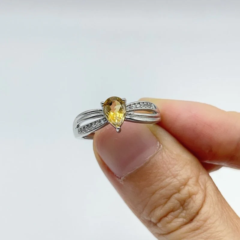 Beautiful Citrine Cut Faceted Ring Wholesale - Image 2