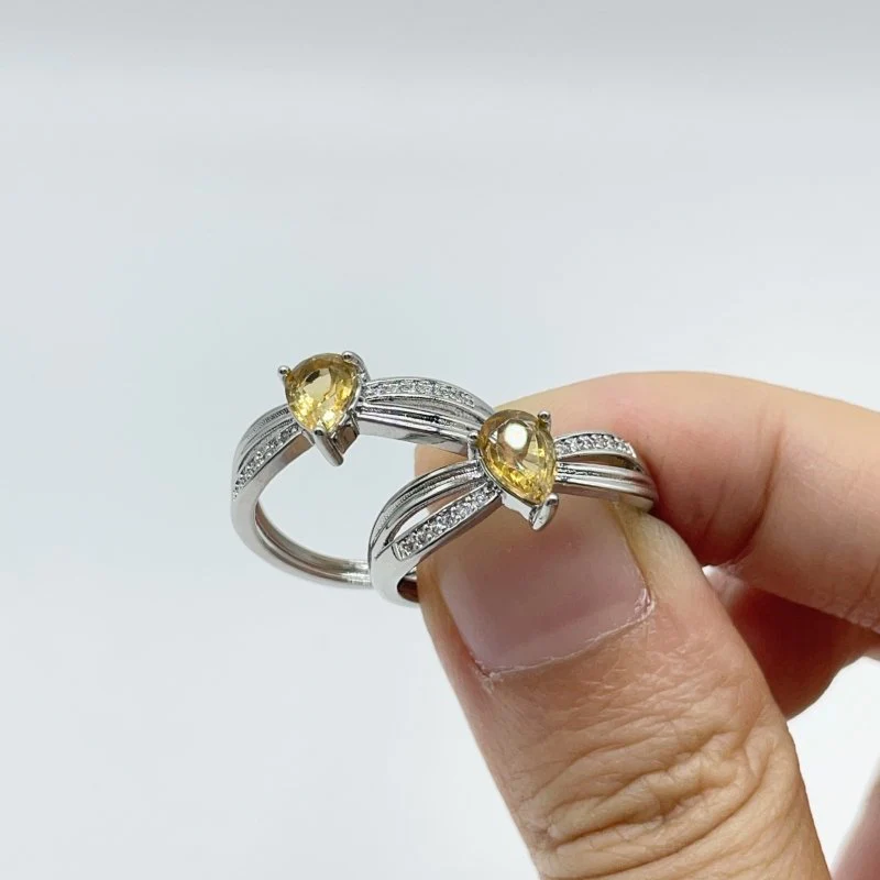 Beautiful Citrine Cut Faceted Ring Wholesale - Image 3