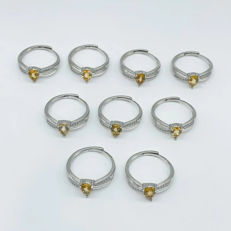 Beautiful Citrine Cut Faceted Ring Wholesale - Image 4